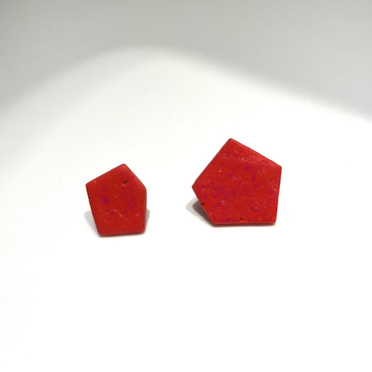 Ftery Alas  Red & Fuscia Earrings