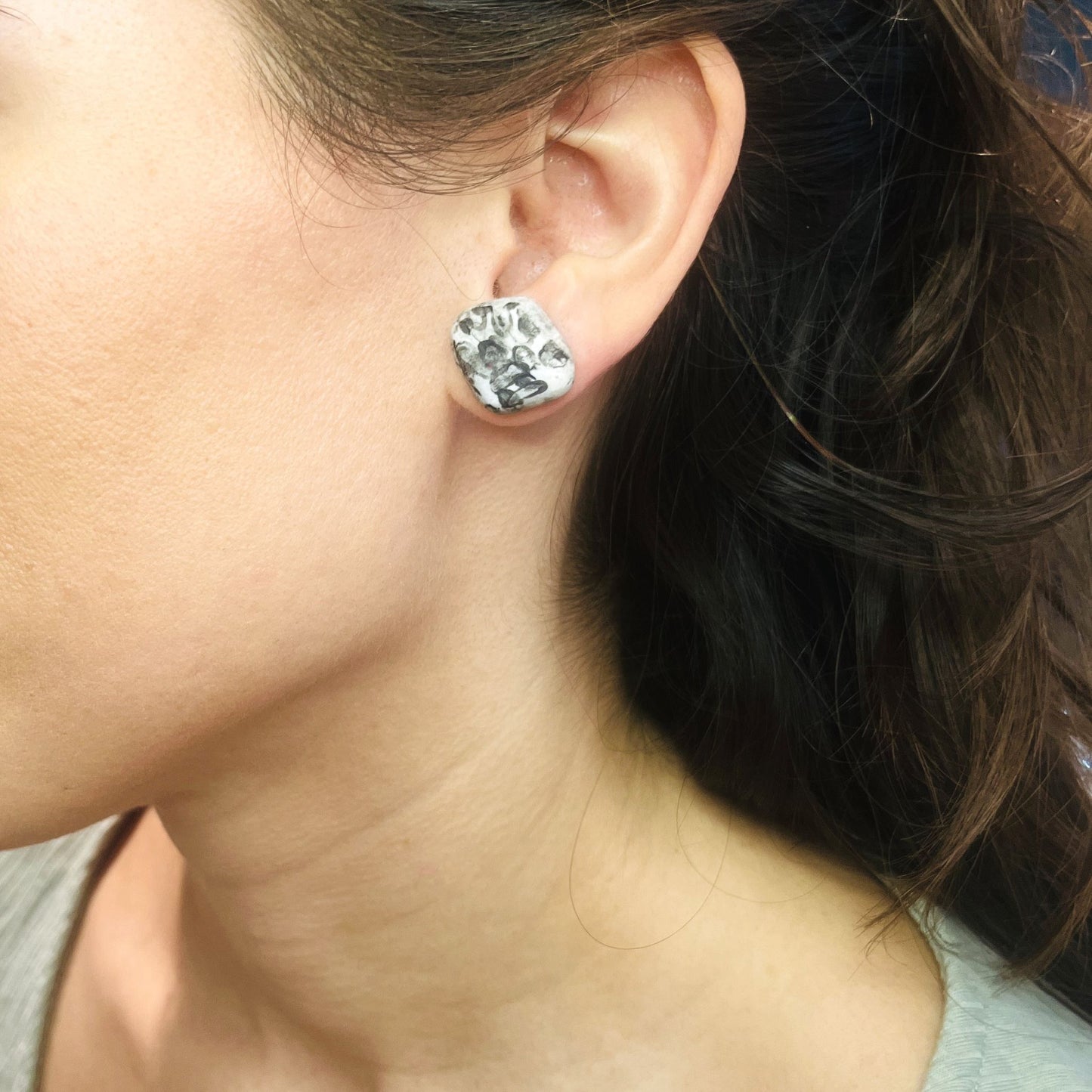 Noton Gray & Black Earrings